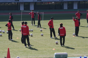 サッカーバレーが始まります