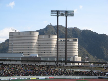 山の上に