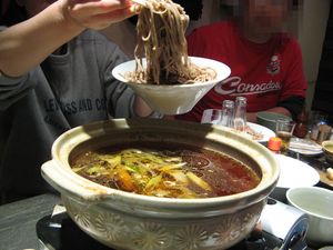 おそばを入れる