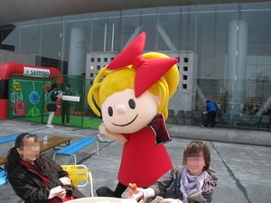 リボンちゃんはタオルマフラーしてます