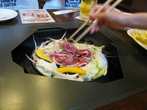 焼いてます
