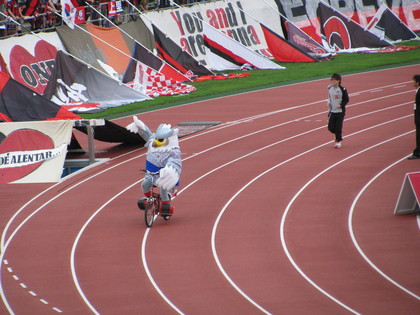 浴衣で自転車にも