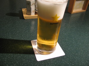 冷たいビールっしょ