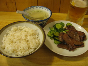 牛タンとビール