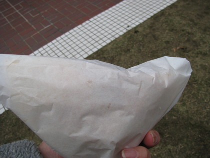 ゴリサンドの包み紙　裏
