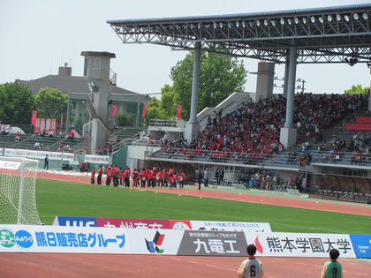 選手のお出迎えかな