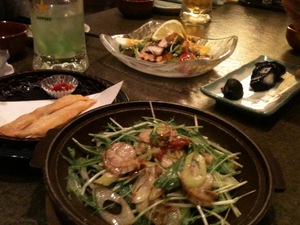 帆立と野菜の炒め物
