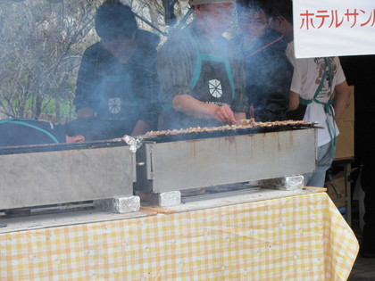 焼いてます