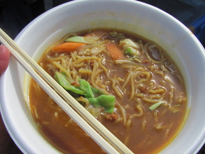 試合後に食べられました