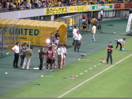 インタビュー中