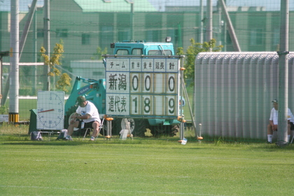 終了間際の得点ボード