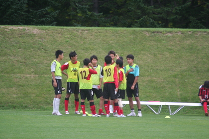 持ち場打ち合わせ中