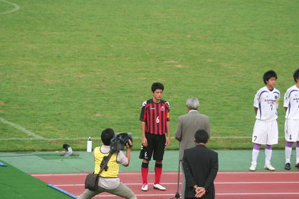 大くんに準優勝の賞状が