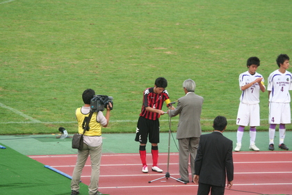 賞状が渡されます