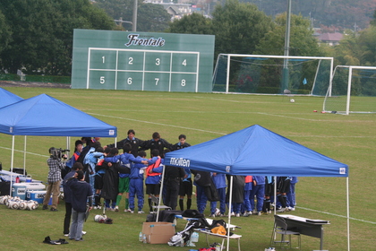 川崎はまた円陣を