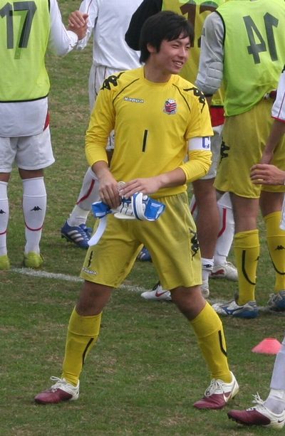 試合後の笑顔