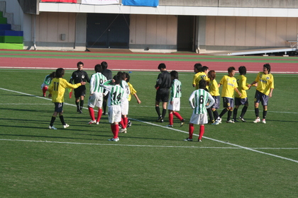 直後に試合終了