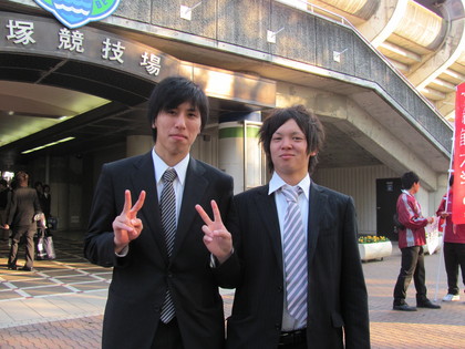 先に出ていた洋平と健太郎