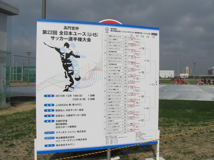 大会看板が出ていました