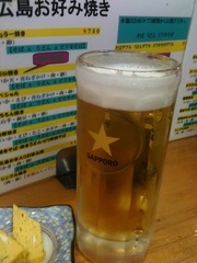 まずはビールと