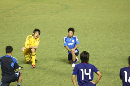 ストレッチ中