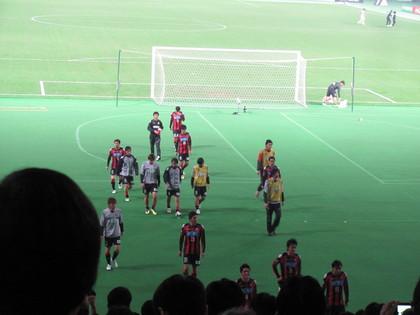 試合後にこっちへ