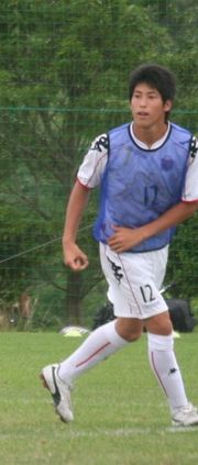 試合前のアップ（2008/8/11）