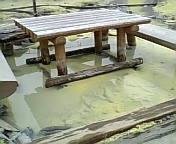 湯枯れ足湯