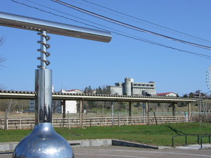 池田駅から見たワイン城