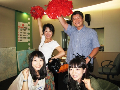 山内アナ　田村アナと♪