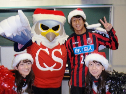 横野選手と☆