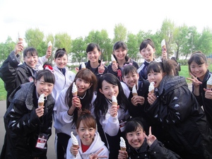 勝利のソフトクリーム！