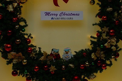 日航大阪のクリスマスリース