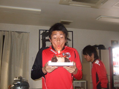 今岡君誕生日。