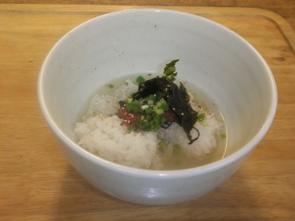 梅茶漬け。
