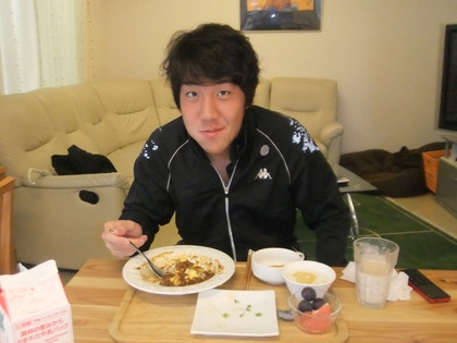 三上くん。ランチ。