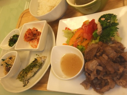 夜ごはん。