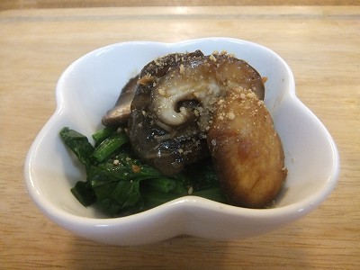 ほうれん草のおひたし。