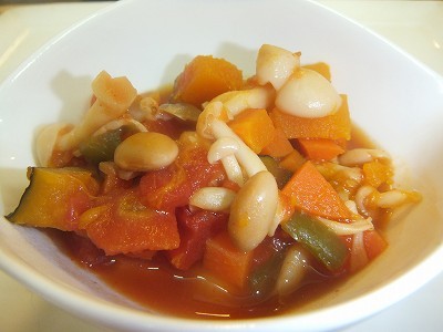 野菜いっぱい和風ラタトゥユ。