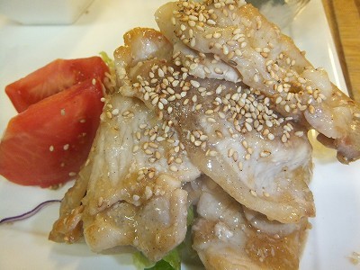 豚の生姜焼き。