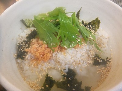 鮭茶漬け。