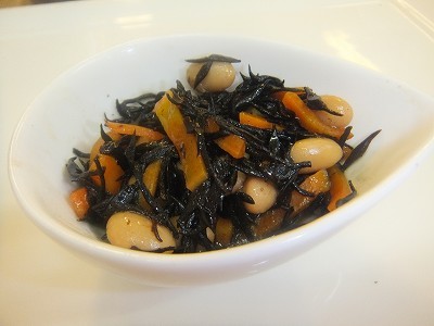 ひじきと大豆の煮もの。