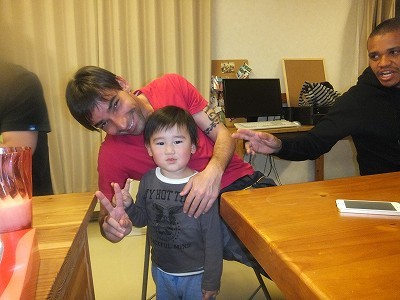 ヘナンとルイくん。