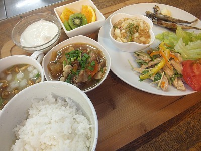 夜ごはん。