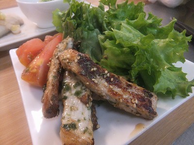 豚ロースのごま青のり。
