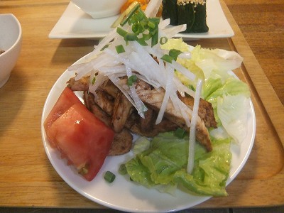 とりむねにくの甘味噌ソテー。