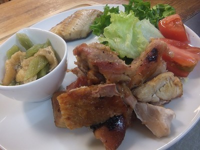鶏モモ肉の甘味噌ソテー。