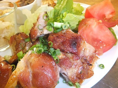 鶏ももにくの生姜醤油漬け。
