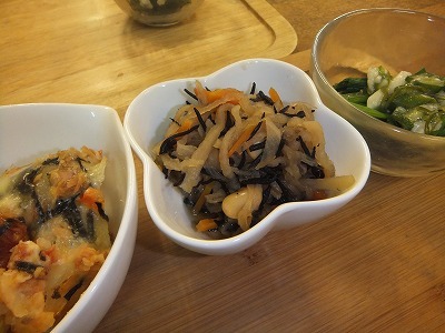 ひじきと切干大根の煮物。