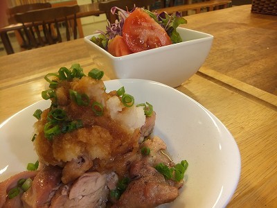 とりもも肉のおろしポン酢。